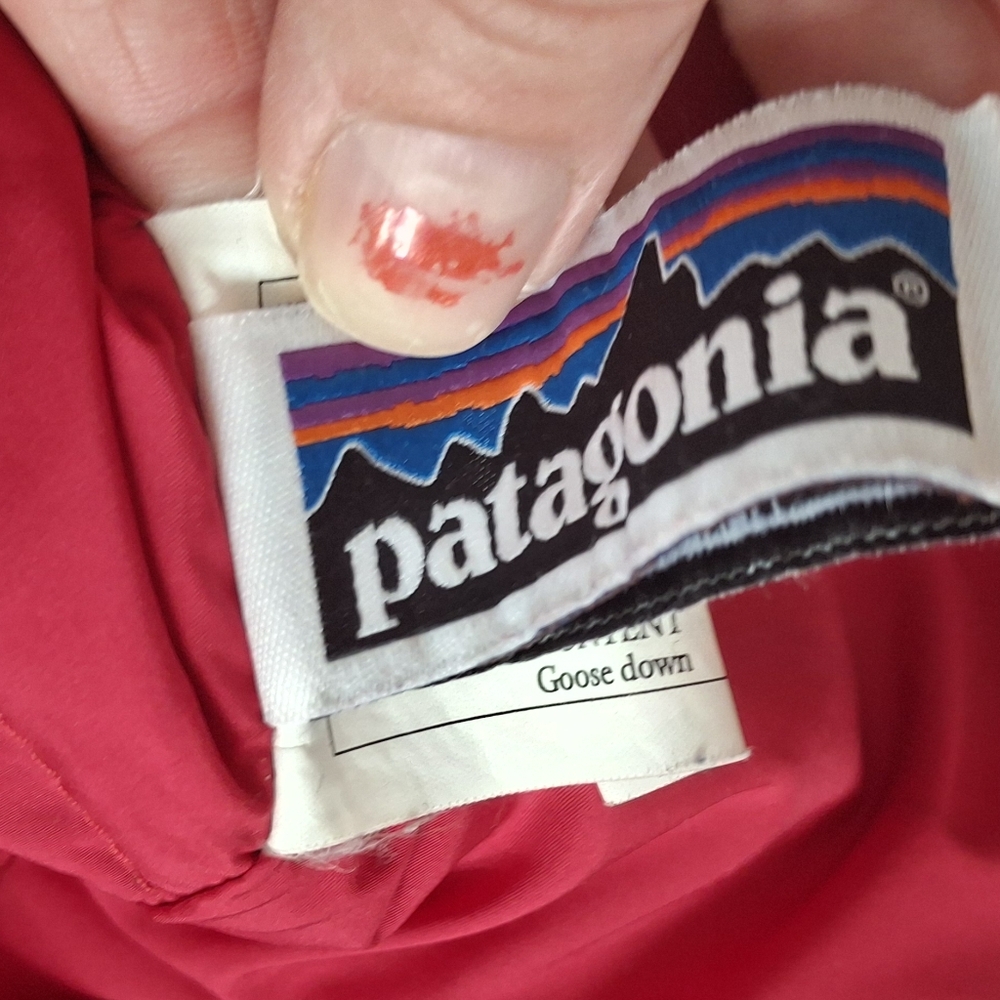 Patagonia Kids Red insulated goose Down  Puffer Jacket Girls 12 - Picture 6 of 10